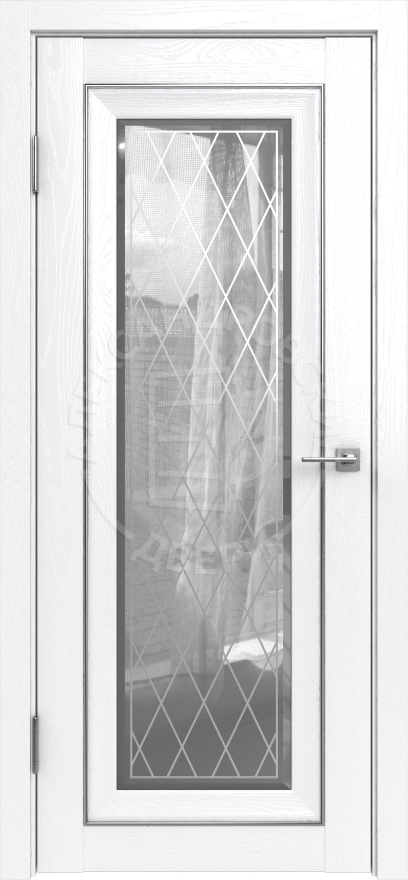 Александровские двери Межкоматная дверь Ясмина ПО Зеркало, арт. 12409 - фото №1