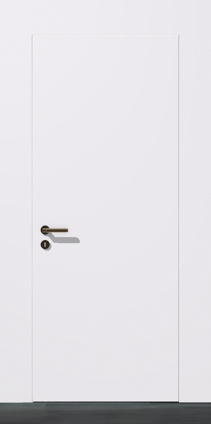 Дубрава Сибирь Межкомнатная дверь Инвизибл от себя под покраску, арт. 25545 - фото №1