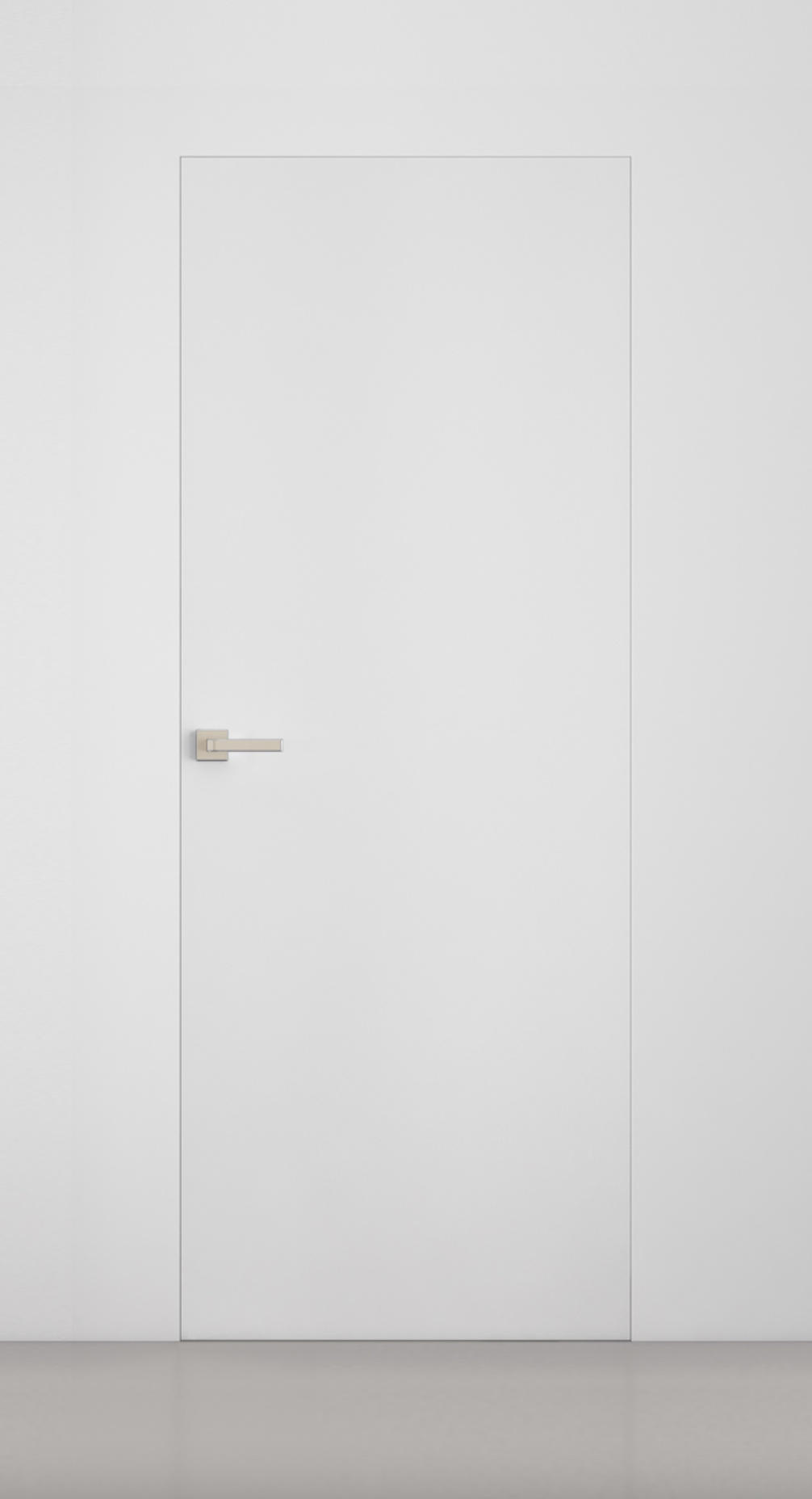VellDoris Межкомнатная дверь Invisible 42мм черн.алюм.4 стороны под покраску, арт. 28496 - фото №1