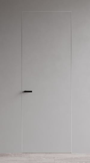 Гармония Межкомнатная дверь Invisible 59мм с алюминиевой кромкой с 3-х ст. под покраску, арт. 28836 - фото №1